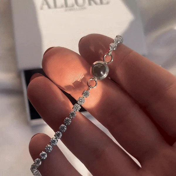 Bracelet Diamant - Projection Photo Personnalisé